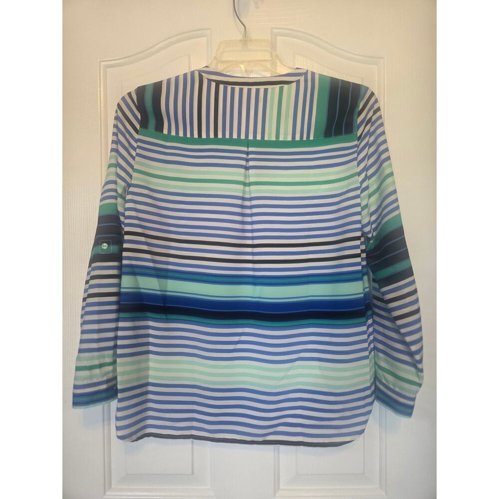Talbots Multicolored Striped Top Size MP - Picture 2 of 10